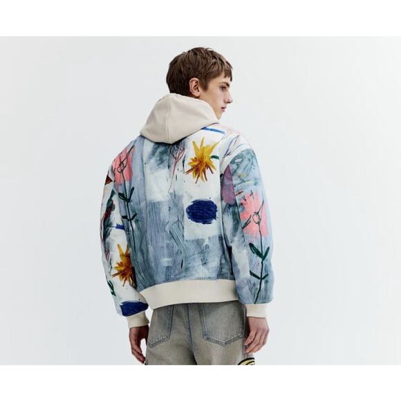 H&M x Basquiat x Ev&Tela Loose Fit Bomber Jacket - Picture 3 of 7
